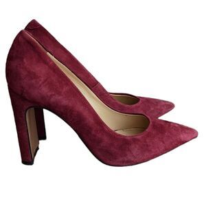NAPOLEONI suede heels in burgundy color size 37 @S7